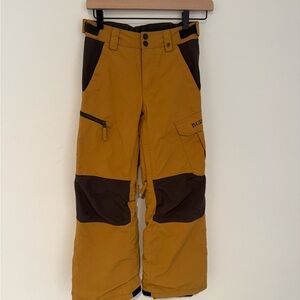 Burton Kids' Yellow and Brown Casual Pants